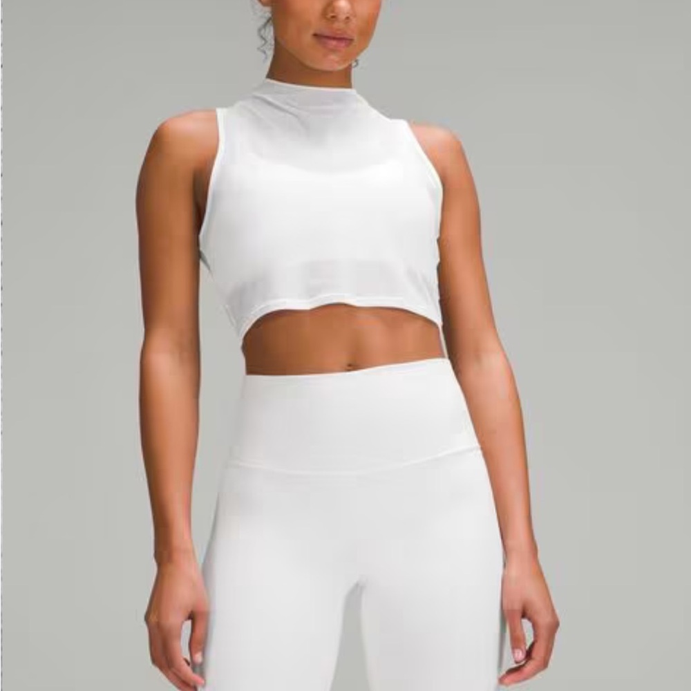 Lululemon | Keyhole Mesh Tank Top white